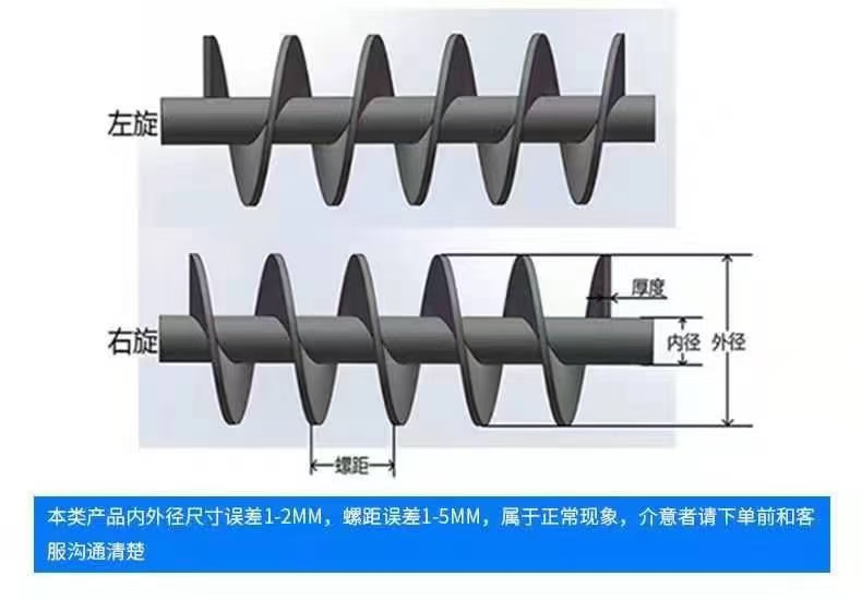 汉中市不锈钢螺旋叶片无轴螺旋输送机 - 方案